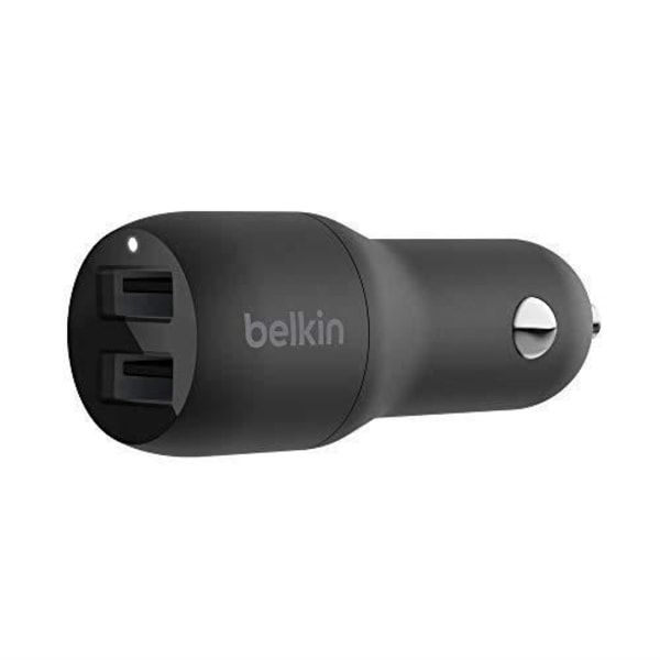 Auton laturi - BELKIN - Boost Charge - 2 USB-A-porttia - 12W - Valkoinen sort