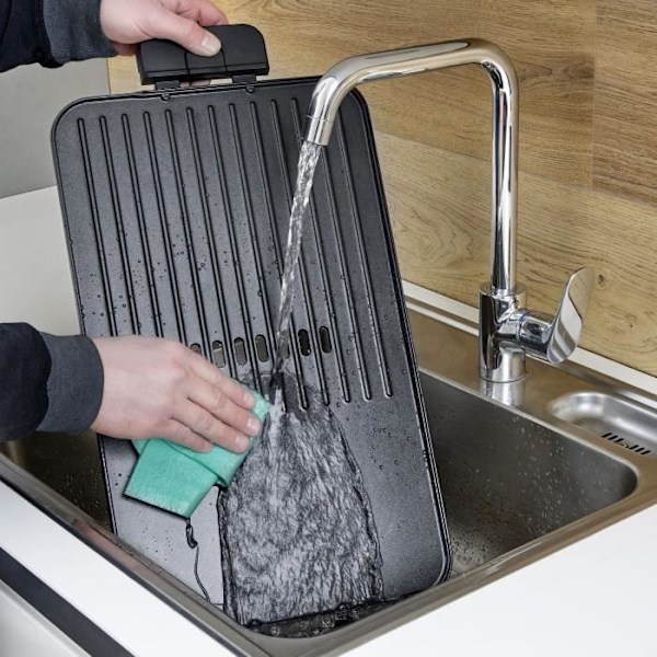 Plancha SEVERIN - PG8564 - Kypsennössä 50x30cm - Tarttumaton valurautapinta - Jopa 230°C - 2300W Sort/børstet rustfrit stål