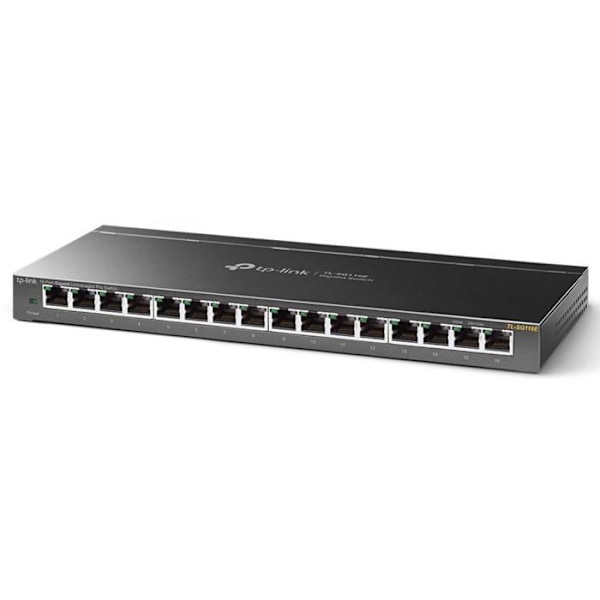 TP-LINK TL-SG116E 16-portars Ethernet-switch - 2 lager stöds - Twisted Pair - Desktop Svart