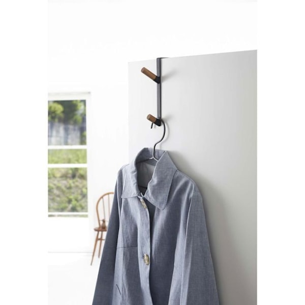 Special coat rack door black Svart