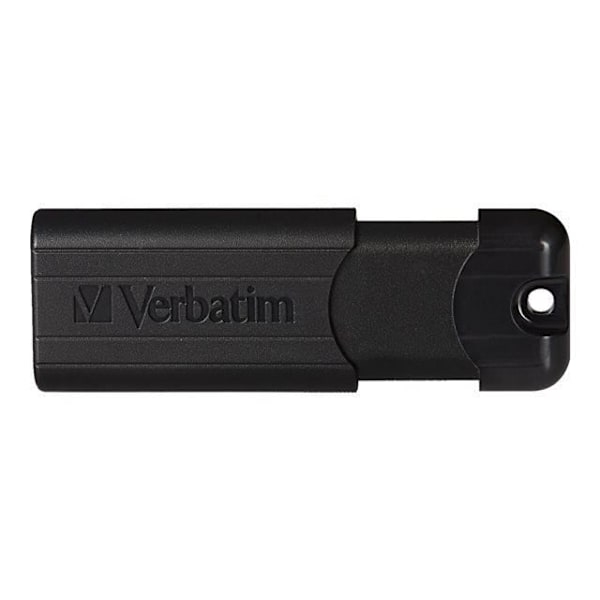 VERBATIM Store 'n' Go Pin Stripe USB-asema - 128 Gt - musta