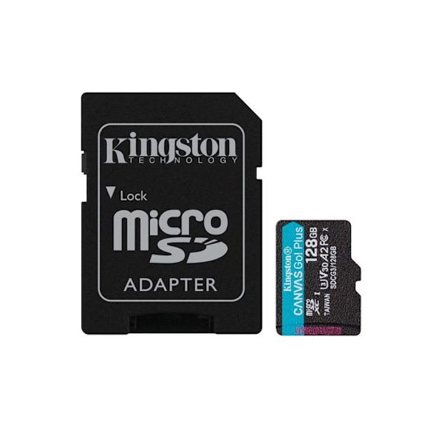 Kingston Technology Canvas Go! Plus 128 GB MicroSD Class 10 UHS-I flashminne