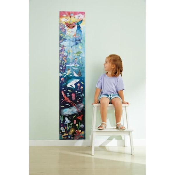 Hape Glow In The Dark Puslespil - Ocean Life - 100-200 brikker - For børn fra 6 år og derover