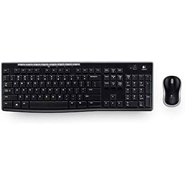 Tangentbord och Mus - LOGITECH - MK270 - USB - QWERTZ Tjeckisk - Svart Svart