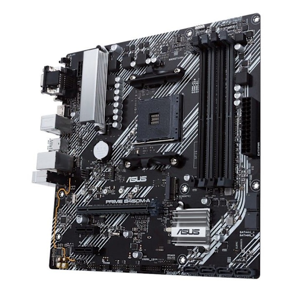 Moderkort - ASUS - PRIME B450M-A II - Sockel AM4 - DDR4 SDRAM - M.2-sockel