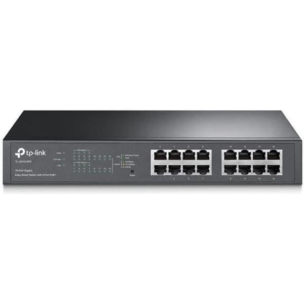 TP-LINK Managed PoE Switch -SG1016PE 16 Gigabit-portar inklusive 8 PoE+-portar