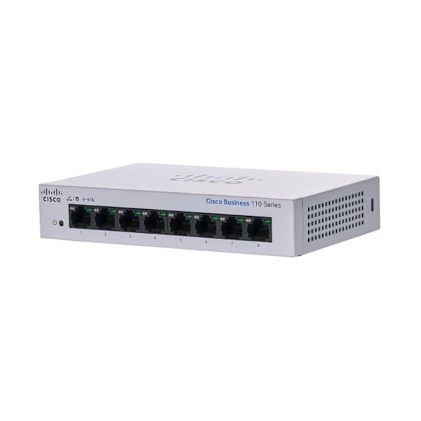 CISCO CBS110 Hallitsematon 8-porttinen GE CBS110 Hallitsematon 8-porttinen GE Desktop Harmaa