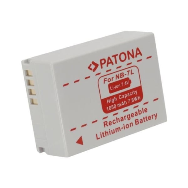 PATONA 750mAh Li-Ion kamerabatteri för Canon PowerShot G10, G11, G12, SX30 IS