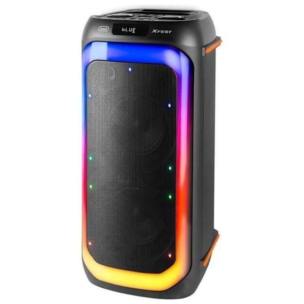 Radio højttaler - Trevi - XF 780 - Bluetooth - 3600 mA - Karaoke funktion Sort