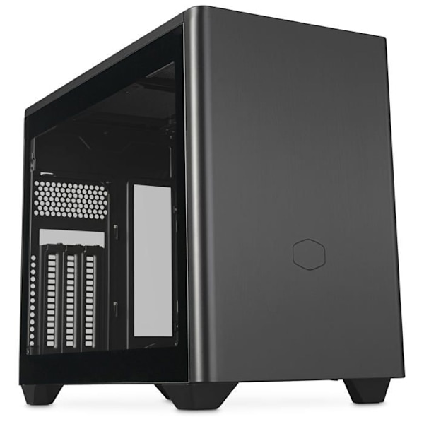 Cooler Master MasterBox NR200P V2 Mini ITX -kotelo - Lasisivupaneeli, pystysuora GPU-asettelu, PCIe 4.0 x16 Riser-kaapeli,