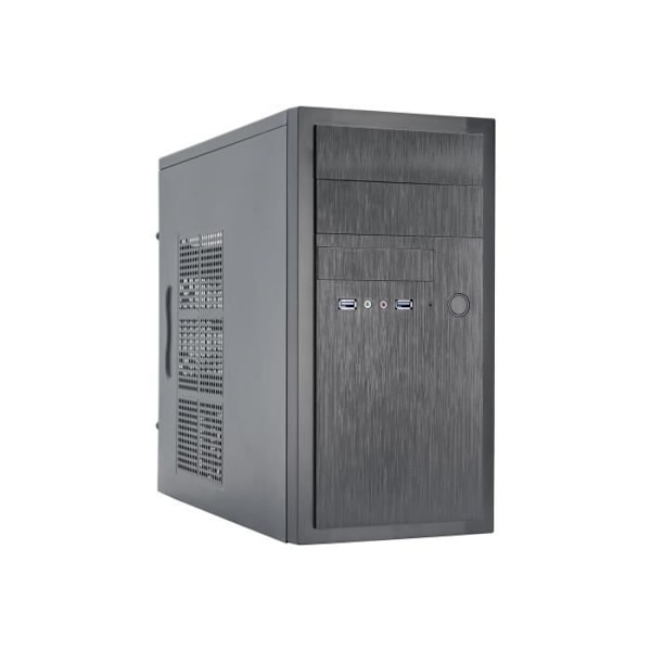 Chieftec Elox Series HT-01B Micro ATX Mini Tower Ei virtalähdettä Musta USB-Audio musta