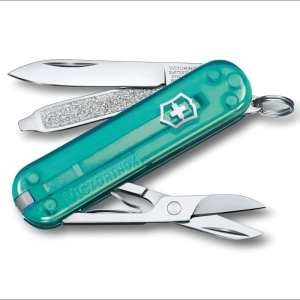Schweizer Kniv - VICTORINOX - Classic SD Tropical Surf - 58 mm - 7 funktioner - Rustfrit stål Tropisk Surf