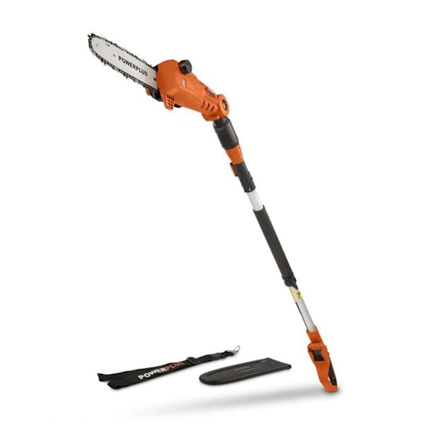 Powerplus Dual Power Teleskopisk Batteridrevet Kædesav POWDPG75385 - uden Batteri/oplader, 250 mm Guide, Automatisk Kædesmøring Orange