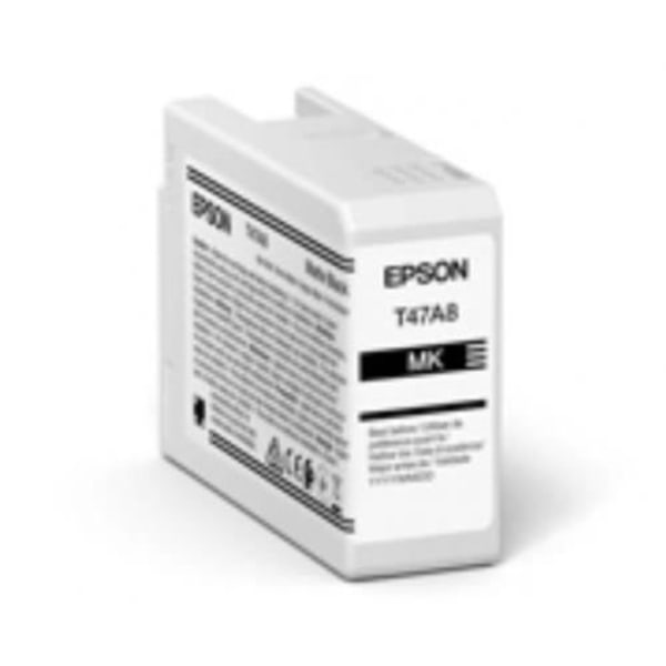 EPSON mustepatruuna - Ink/Singlpck Matte BK T47A8 Pro 10 50ml - Musta - Monivärinen