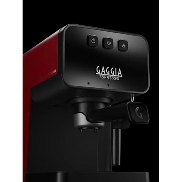 Gaggia manuel kaffemaskine og cappuccinomaskine i espressostil - sort - mælkeskummer - malet kaffe Svart