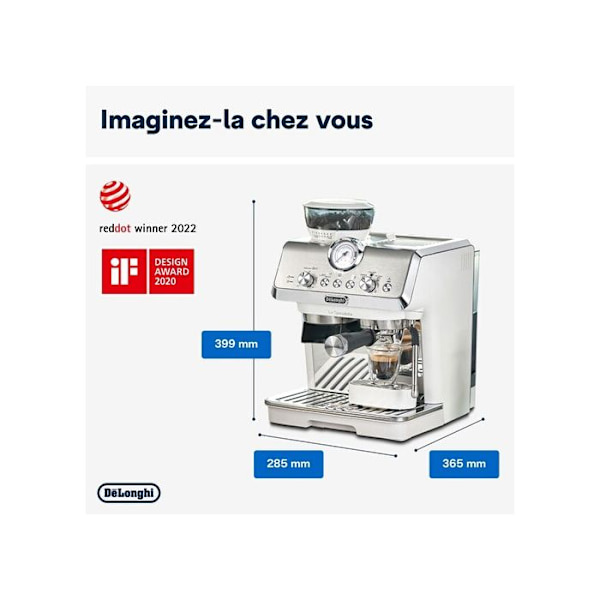Espressokone - DE'LONGHI - La Specialista Arte EC9155.W - 15 baaria - Kahvipavut - Valkoinen hvid