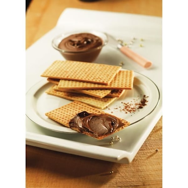 TEFAL - Snack Collection - 2 vohvelilautasen setti - Sopii astianpesukoneeseen - Musta sort