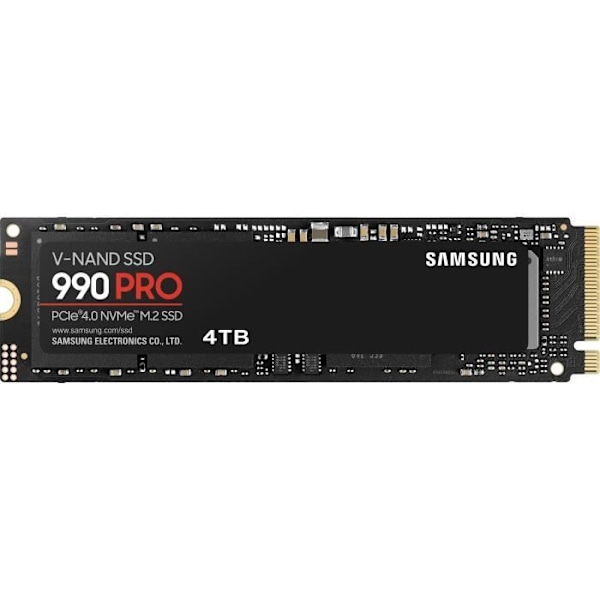 Intern SSD Samsung Portable 990 Pro MZ-V9P4T0BW 4 T0 Svart