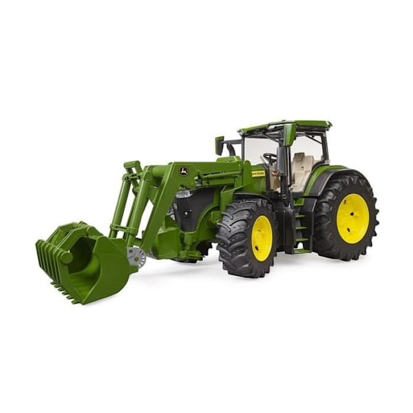 John Deere 7R med frontlæsser