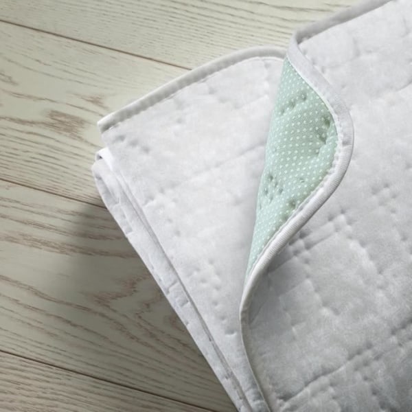 Imetec Chauffe-Lit Adapto Recreo - Varmemadras 2 Pladser 150x160 cm - Hurtig Opvarmning - Regulering 6 Temperaturniveauer - Stof