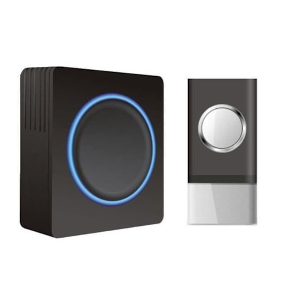 Trådløs dørklokke - Solight - 48 melodier - 120m rækkevidde - IP44 Svart