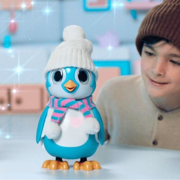 Sininen interaktiivinen pingviini - SILVERLIT - RESCUE PENGUIN - 20 tunnetta - Pakkauspakkaus mukana Blå