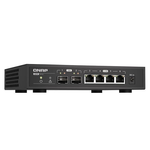 Plug & Play Switch - QNAP - QSW-2104-2S - 2 10GbE SFP+ porte - 4 2.5GbE porte - 2RJ45.