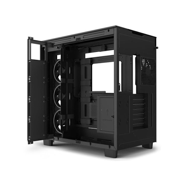 PC-kabinet - NZXT - H9 Elite - Sort - Optimal køling - Hærdet glas - 10 blæsere