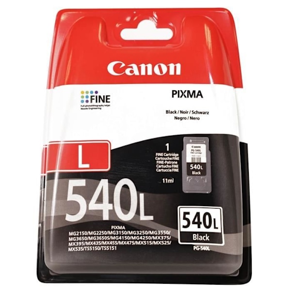 CANON blækpatron PG-540L Sort