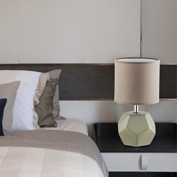 Galen moderne bordlampe, Rabalux, E14 1X MAX 40W, grå