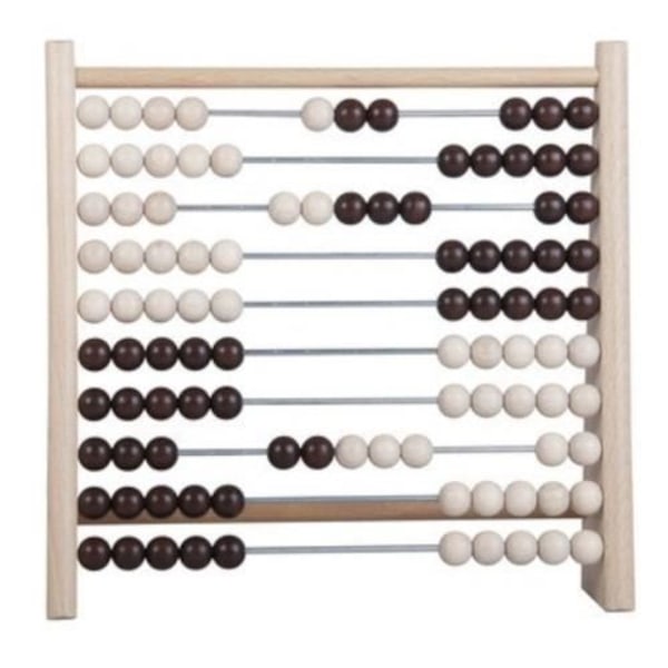 Detoa abacus Abacus junior 24 x 23 cm puu valkoinen/musta