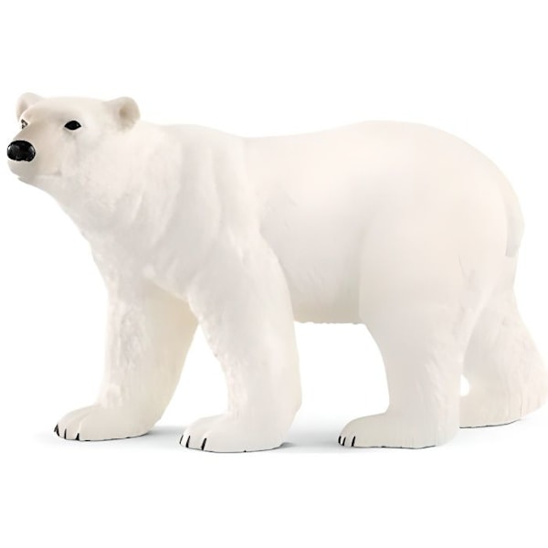 SCHLEICH figur - Isbjørn - Vildt dyr - 10,5 x 7,5 x 5,5 cm Beige