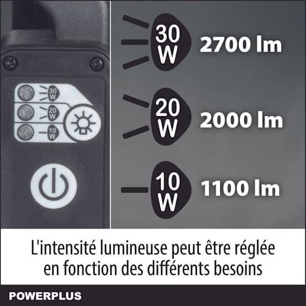Powerplus Dual Power LED Latausprojektori POWDP8031 - 20 V ja 2700 lm - ilman akkua tai laturia orange