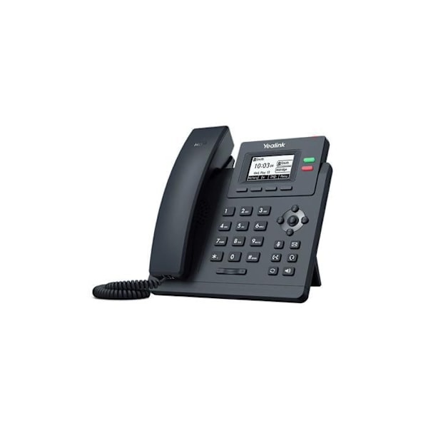 Yealink T31P IP-puhelin - 2 Poe SIP -tiliä - musta Harmaa