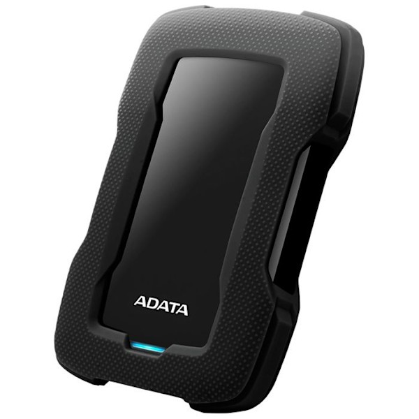 ADATA HD330 bærbar ekstern harddisk - 2 TB - USB 3.1 - AES 256 bit - sort