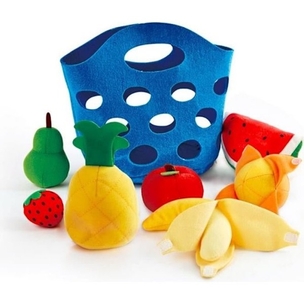 Hape - Kökssortiment Felt Låtsaslek - Barns fruktkorg Flerfärgad