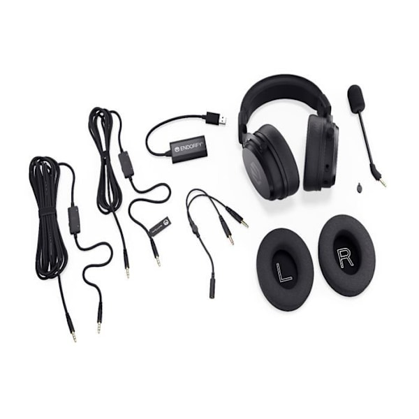 Endorfy Viro Plus Usb, Over Ear -kuulokkeet, ylimääräinen kangaspari