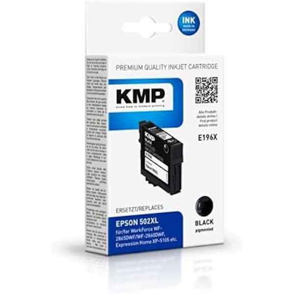 KMP 1646.4001 Kompatibel sort blækpatron - Epson T 02W1 - Inkjet - 1 stk.