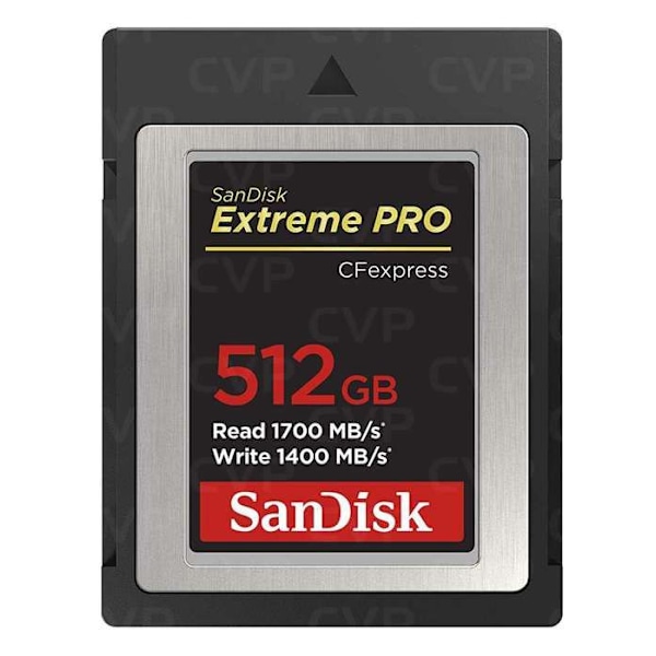 sandisk - kort sdcfexpress 512gb extreme pro 1700mb/s r 1400mb/s w 4x6