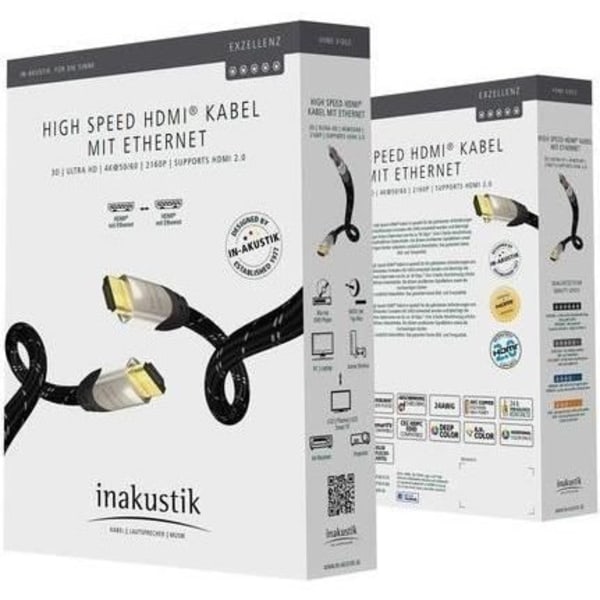 in-akustik Exzellenz II HighHDMI w Ethernet 10 m sort
