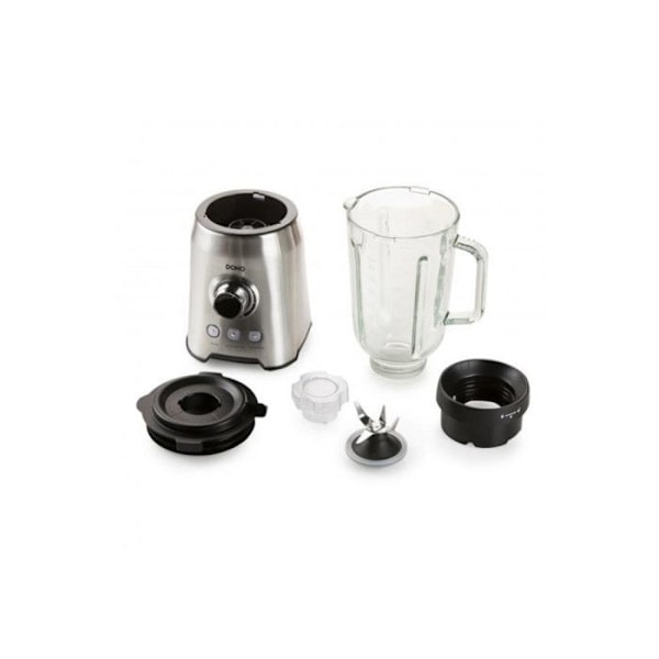 Blender - DOMO - DO710BL - 1000W - 1,5L - Impulssitoiminto - Harmaa Krom