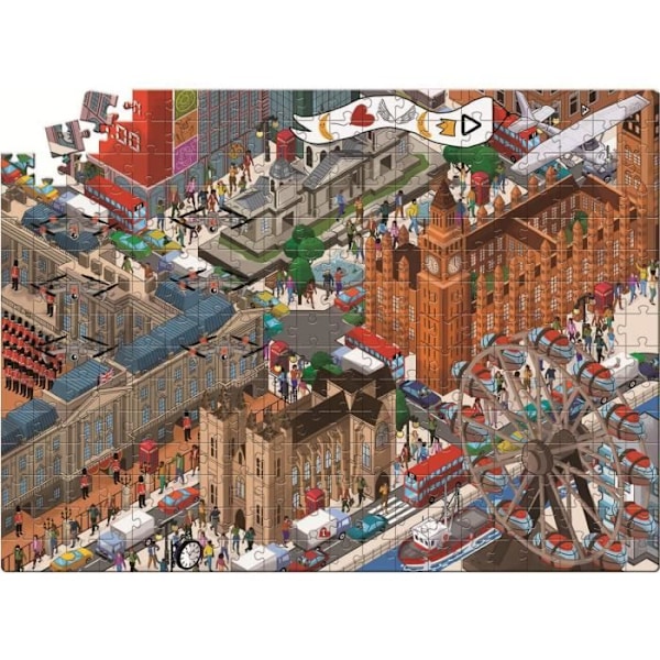 Puslespil med 300 brikker: Mixtery: Cyber-angreb i London Unique Color