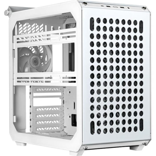 PC-kotelo - COOLER MASTER - QUBE 500 Flatpack White Edition, Midi Tower, valkoinen, ATX/SFX, 120 mm tuulettimet, 2,5"/3,5" HDD
