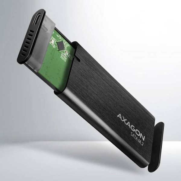 AXAGON EEM2-SBC ulkoinen Gehäuse für M.2 SSDs USB-C 3.2 Gen 2 - Schwarz - 8595247906311