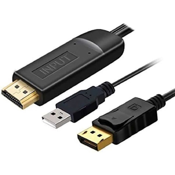 Premiumcord audio-videokaapeli - kportad21 - DisplayPort - HDMI-kaapeli 2m musta ()