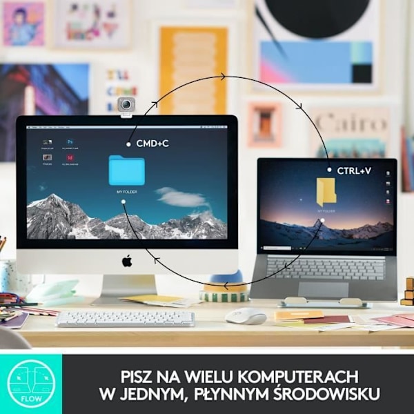 Trådlöst tangentbord - Logitech - MX Keys Mini - Grafit - Bakgrundsbelyst - US