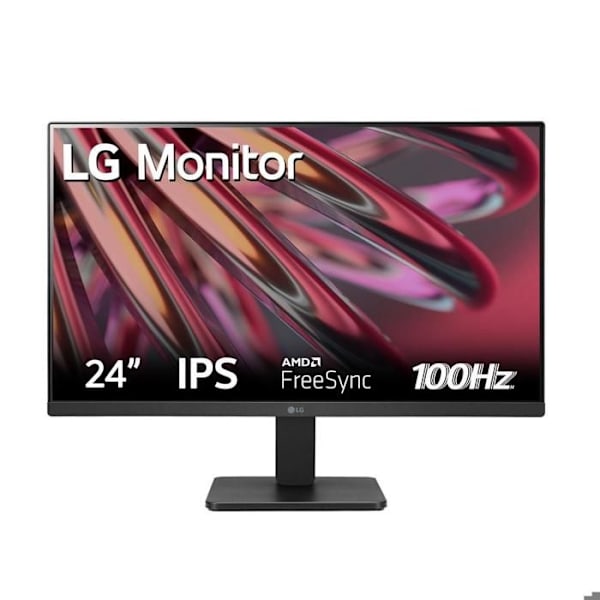 LG skärm 24 tum IPS Full HD 100Hz AMD Freesync 24MR400 Svart