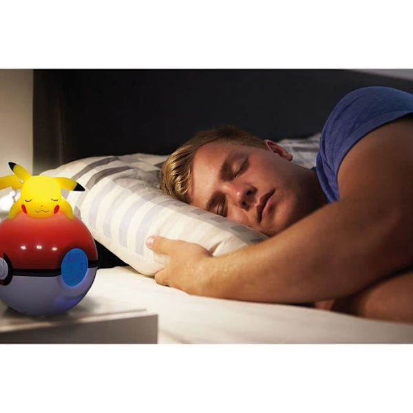 POKEMON Pikachu Light -herätyskello - keltainen Rød, gul, sort