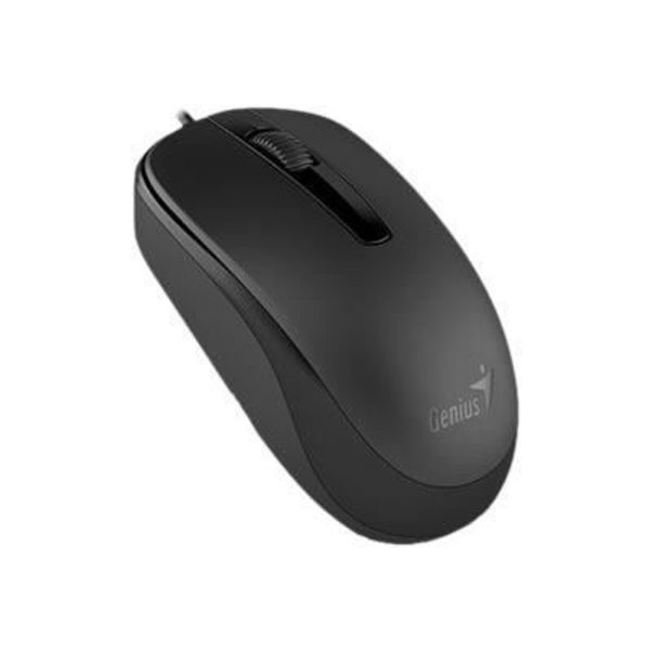 GENIUS DX-120 Mus - Kablet - 3 knapper - Optisk - 1000 dpi - Sort