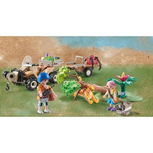 PLAYMOBIL - 71011 - Wiltopia - Animal rescue quad - Återvunnet eller biomaterial Flerfärgad